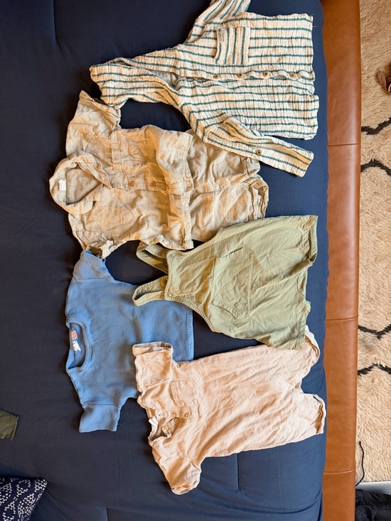 Zara Other - Zara and H&M Baby 12-18 Month Mix-and-Match Neutral & Green Five-Piece Set